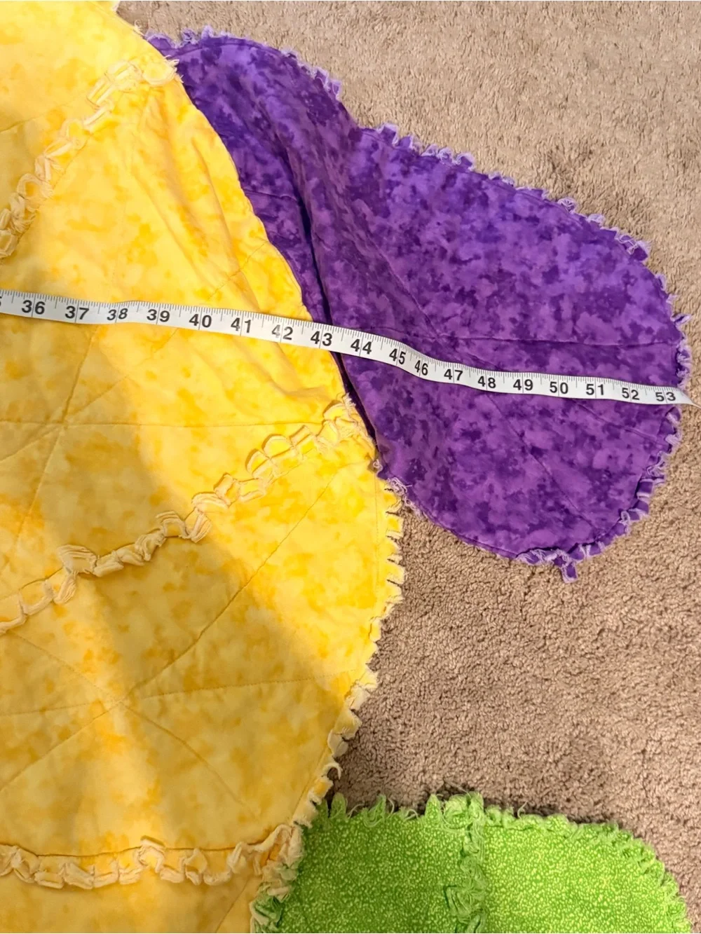 Patchwork Dog Shaped Vintage Quilt - Multi Rainbow Color Baby Blanket - So Cute!